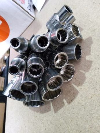 CONJUNTO 18 CHAVES DE CAIXA 12 PONTOS DE 1/2"