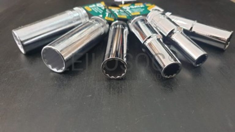 CONJUNTO 6 CHAVES DE CAIXA LONGAS 12 PONTOS DE 1/2"