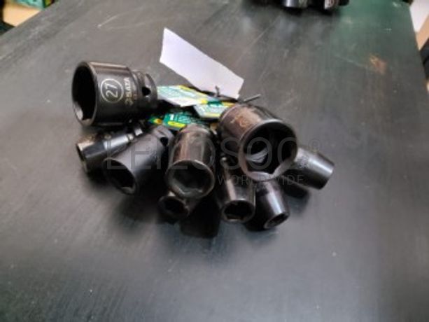 CONJUNTO 10 CHAVES DE IMPACTO 6 PONTOS DE 1/2"