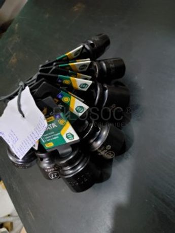 CONJUNTO 18 CHAVES DE IMPACTO 6 PONTOS DE 1/2"