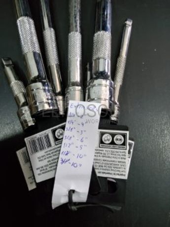 CONJUNTO DE 7 BARRAS (EXTENSÕES) COM BLOQUEIO