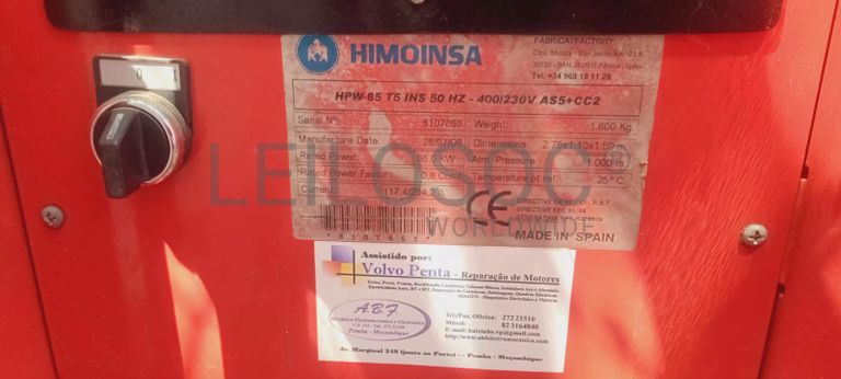 Gerador Himoinsa HPW-85 T INS 50HZ