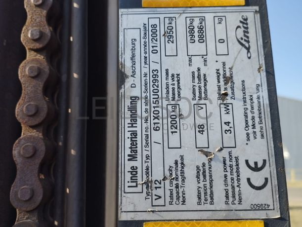 Empilhadeira - Linde/Handing V12