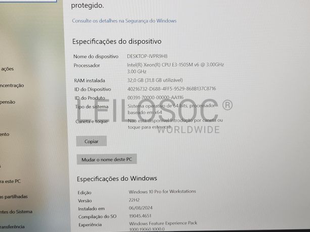 Portátil Workstation H770