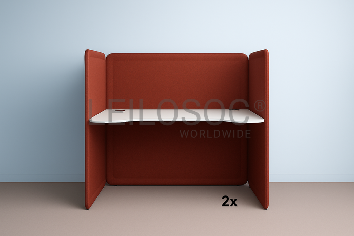 2 Mini Bureau 1200×900×750 avec cloison