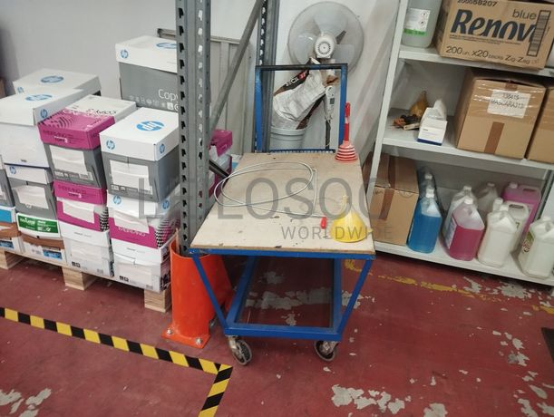 Porta paletes e Carrinhos de mercadorias