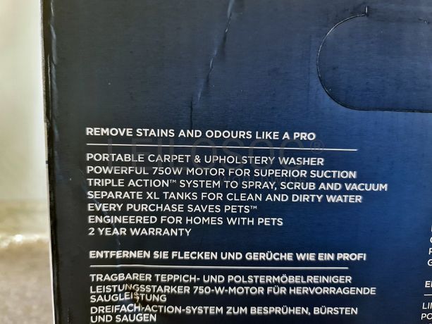 Aspirador com limpeza a vapor Bissell Spotclean Pet Pro Plus