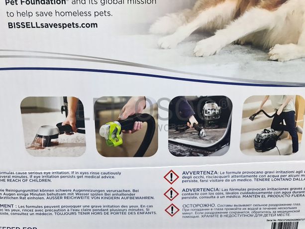 Aspirador com limpeza a vapor Bissell Spotclean Pet Pro Plus