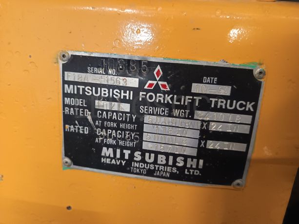 Empilhador Mitsubishi FD-25 · Ano 1990