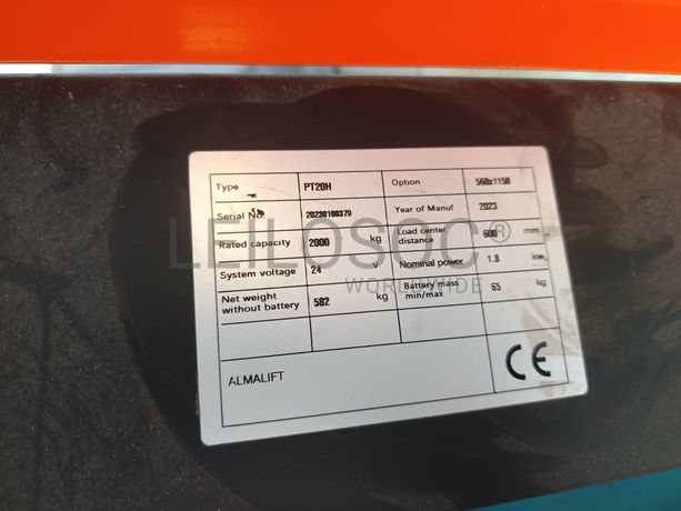 Porta Paletes Elétrico Noblelift · Ano 2023