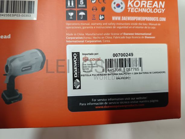 Pistola de pintura Daewoo