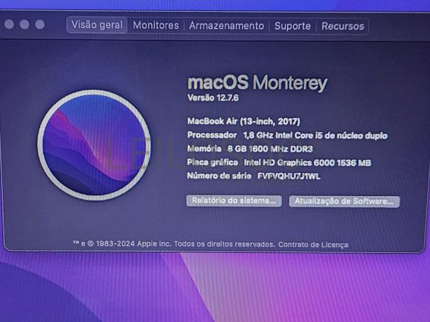 Computador Apple MacBook Air