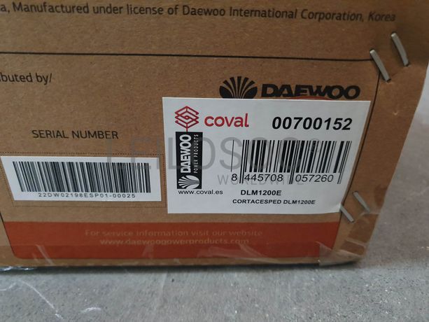 Máquina de cortar relva Daewoo