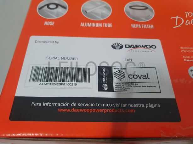 Aspirador de cinzas Daewoo