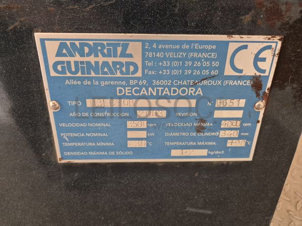 Centrifuga de lamas