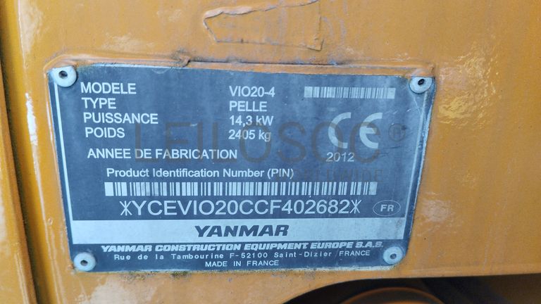 Giratória YANMAR Vio 20-4