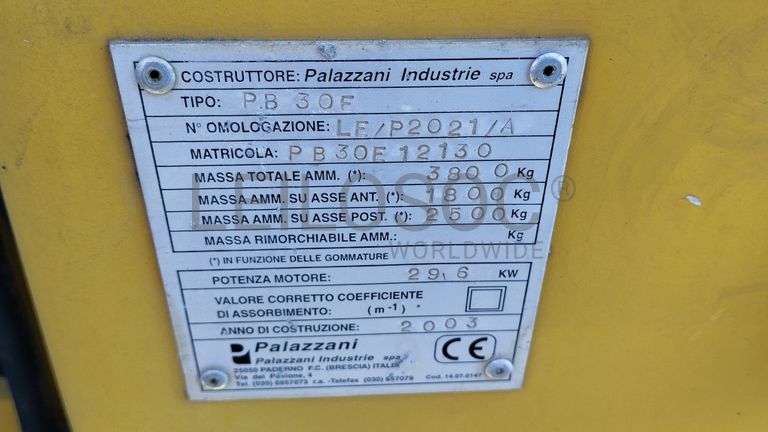 Retroescavadora PALLAZANI PB30