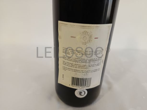 Garrafa de vinho tinto Duas Quintas Douro Reserva 1997