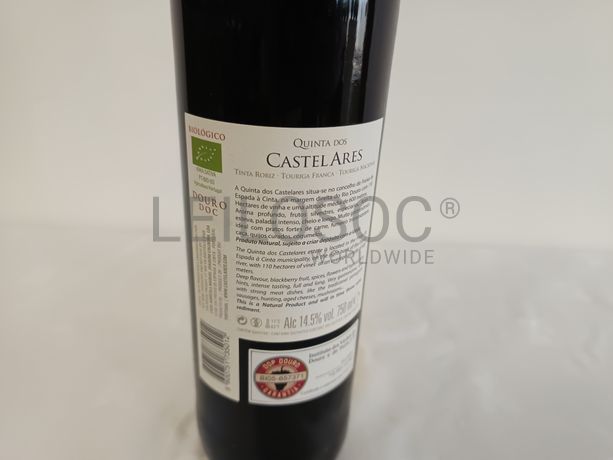 Garrafa de vinho tinto Quinta dos Castelares Douro 2019