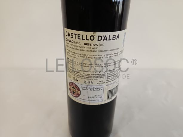 Garrafa de vinho tinto Castello D'Alba Reserva Douro 2017