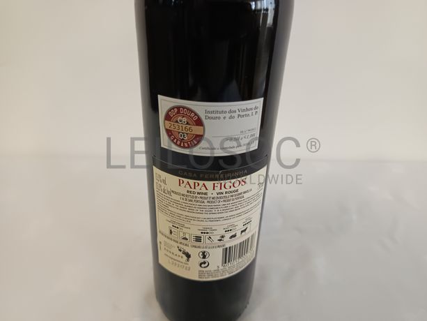 Garrafa de vinho tinto Papa Figos Douro 2018