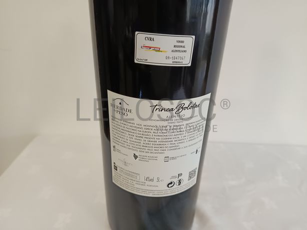 Garrafa de vinho tinto Trinca Bolotas Alentejo 2014