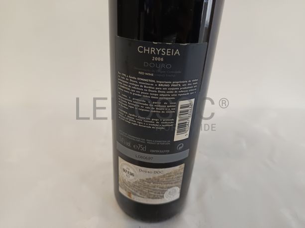 Garrafa de vinho tinto Chryseia Douro Doc 2006
