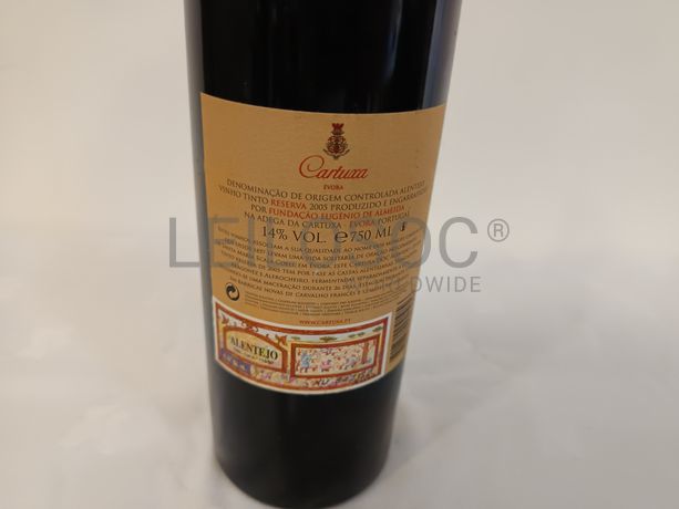 Garrafa de vinho tinto Cartuxa Évora Reserva 2005