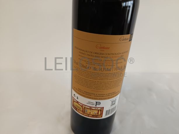 Garrafa de vinho tinto Cartuxa Évora Colheita 2021