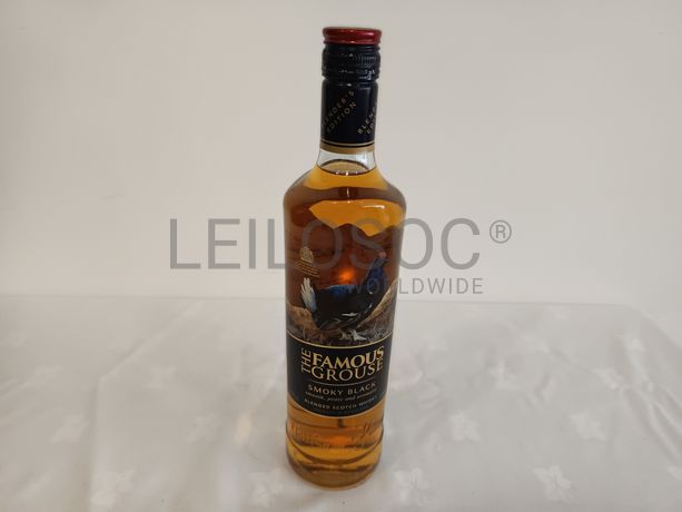 Garrafa de Whisky The Famous Grouse Smiky Black