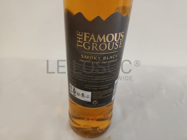 Garrafa de Whisky The Famous Grouse Smiky Black