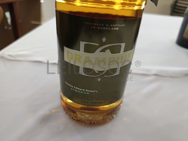 Garrafa de licor Drambuie