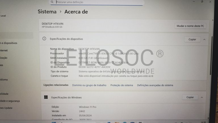 Computador portátil HP EliteBook 830 G6