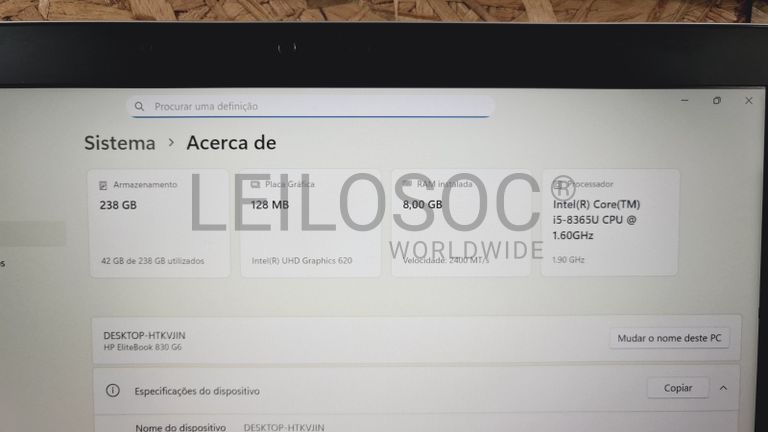 Computador portátil HP EliteBook 830 G6