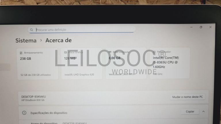 Computador portátil HP EliteBook 830 G6