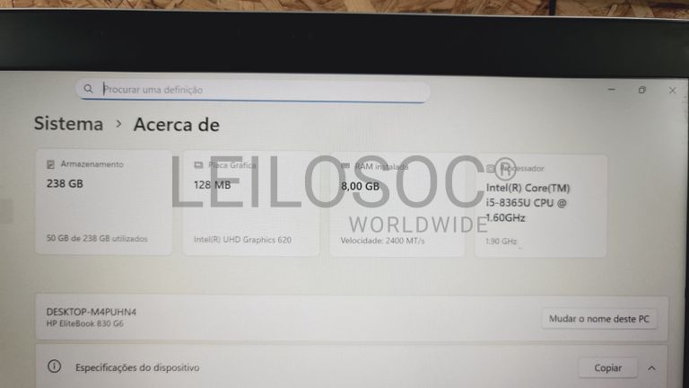 Computador portátil HP EliteBook 830 G6