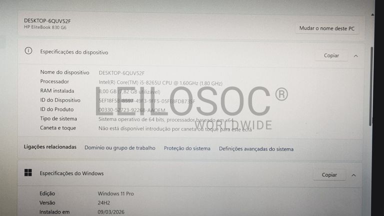 Computador portátil HP EliteBook 830 G6