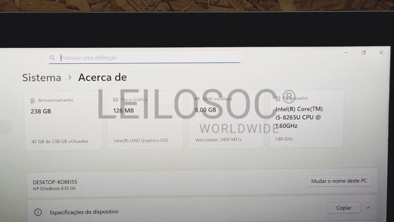 Computador portátil HP EliteBook 830 G6