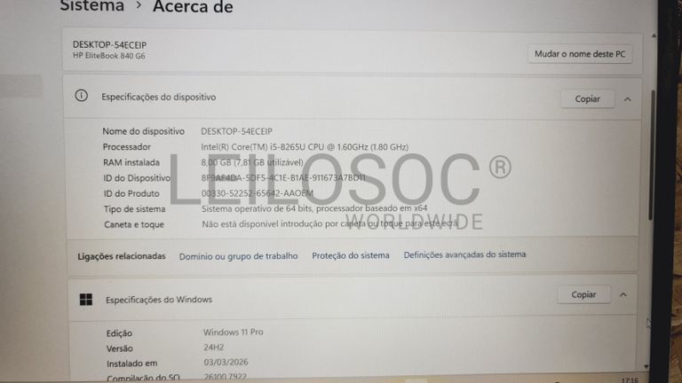 Computador portátil HP EliteBook 840 G6