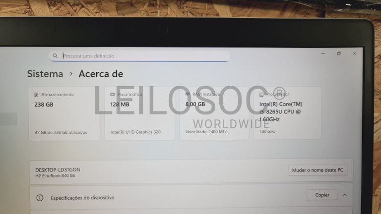 Computador portátil HP EliteBook 840 G6