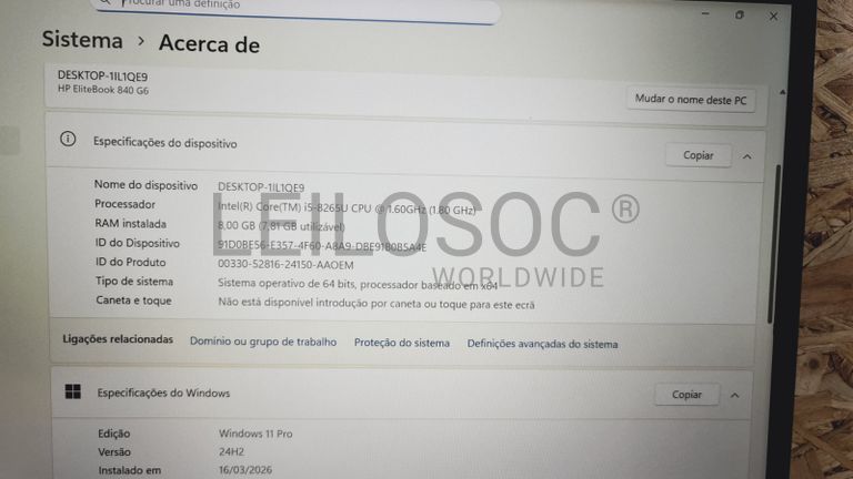 Computador portátil HP EliteBook 840 G6