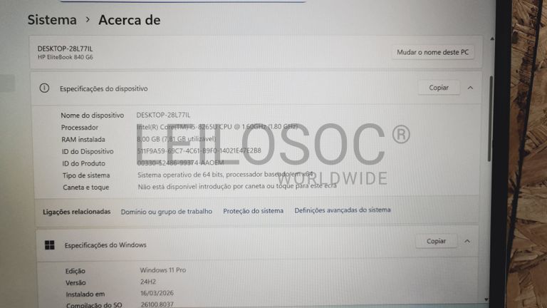 Computador portátil HP EliteBook 840 G6