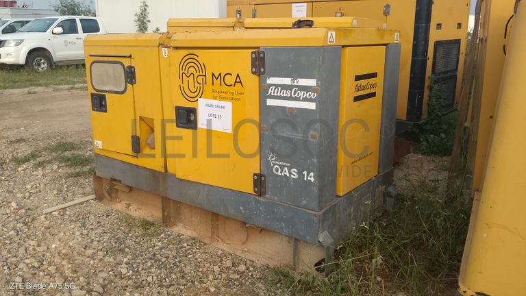 Gerador Atlas Copco 14-kVA