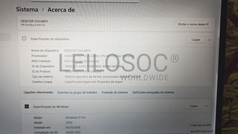 Computador portátil HP EliteBook 840 G5