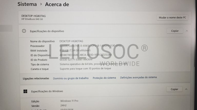 Computador portátil HP EliteBook 840 G6