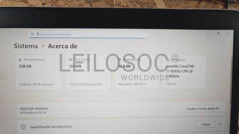 Computador portátil HP EliteBook 830 G6