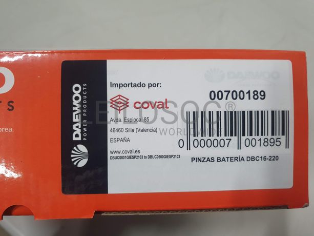 Cabos de baterias Daewoo