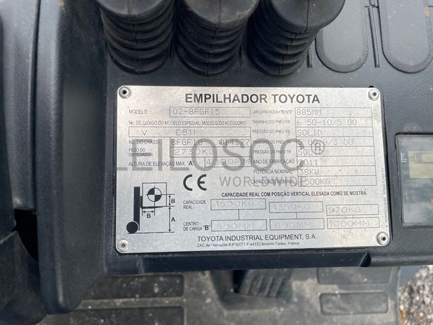 Empilhador a Gás Toyota 028FGF15