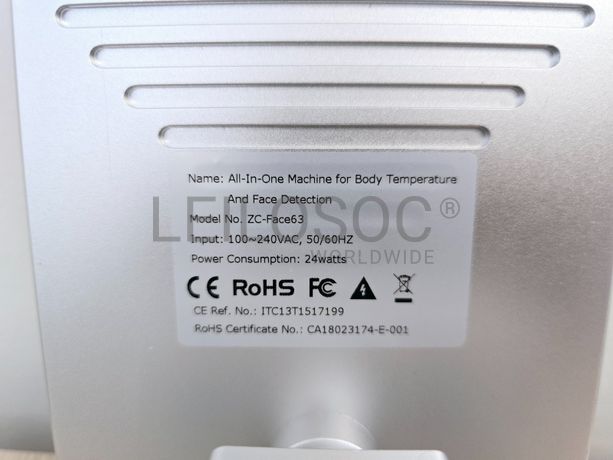 Detetor de temperatura corporal e de rosto