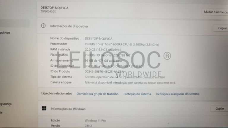 Computador portátil Lenovo ThinkPad T460s